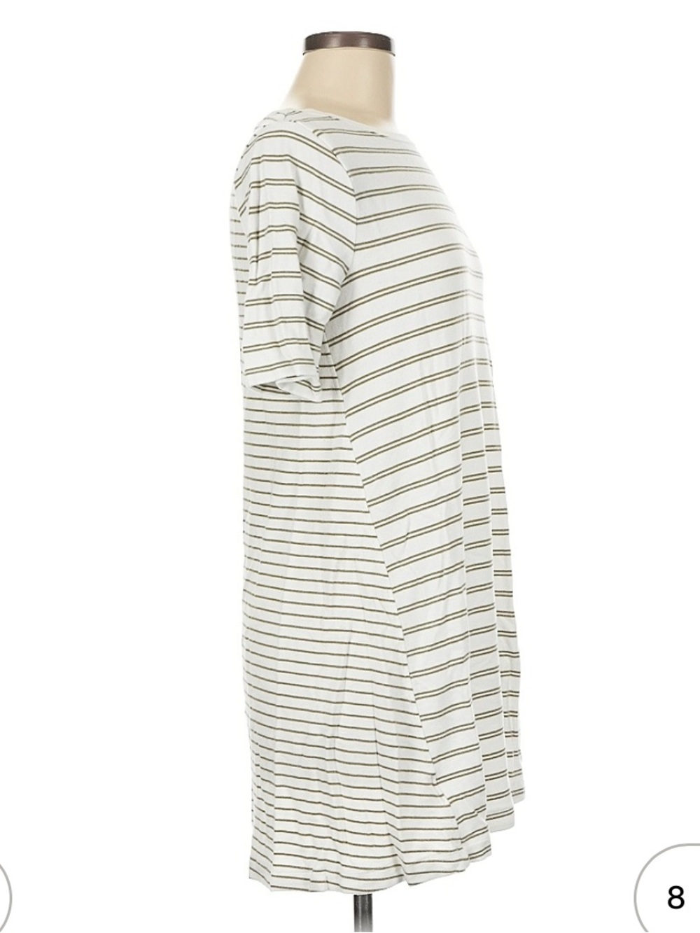Lou & Grey Cream Dress with Black Thin Stripes - Picture 3 of 8